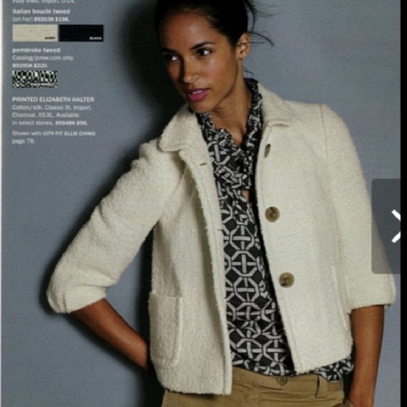j crew boucle jacket